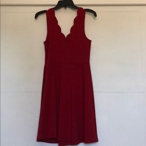 Red Aqua Dress